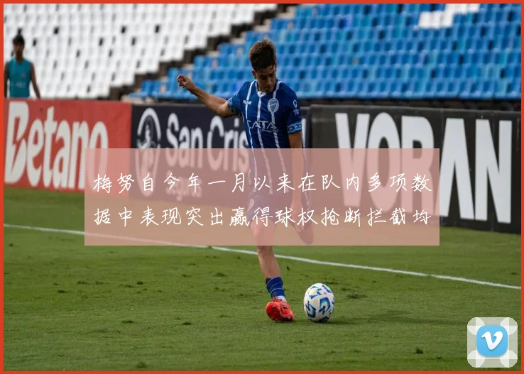 梅努自今年一月以来在队内多项数据中表现突出赢得球权抢断拦截均名列前茅